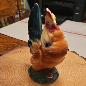 Colorful Rooster Figurine